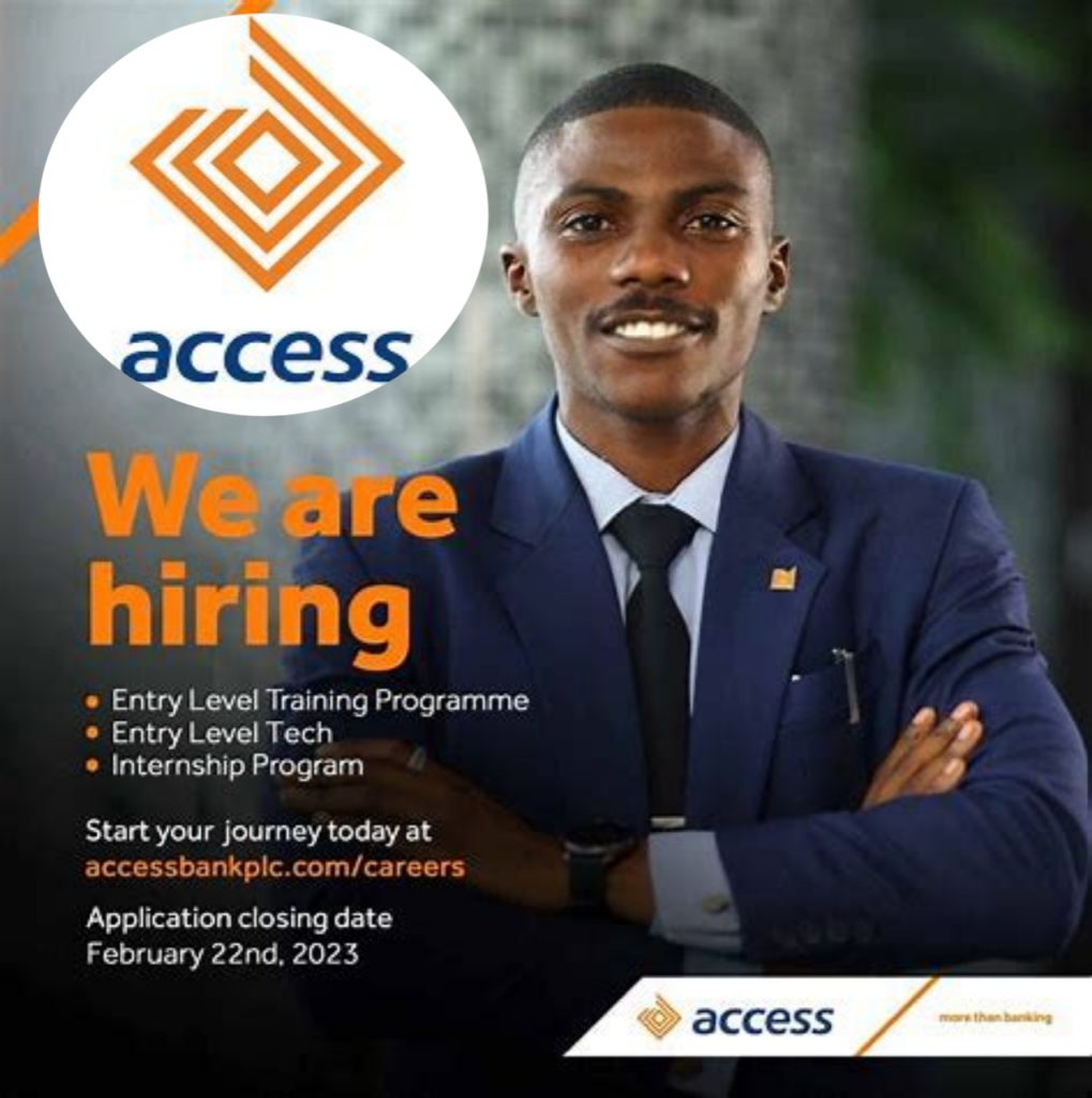 Access Bank Plc Entry Level Training Program 2023