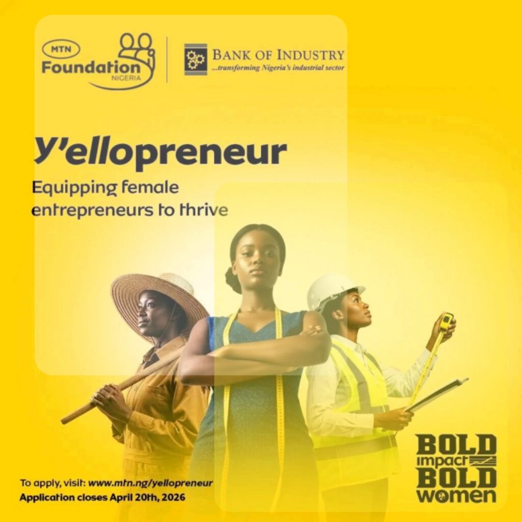 BOI–MTN Foundation Y’ellopreneur Program 2026