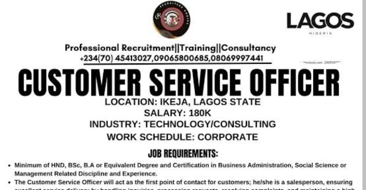 Customer Services Officer at Berit Global Limited