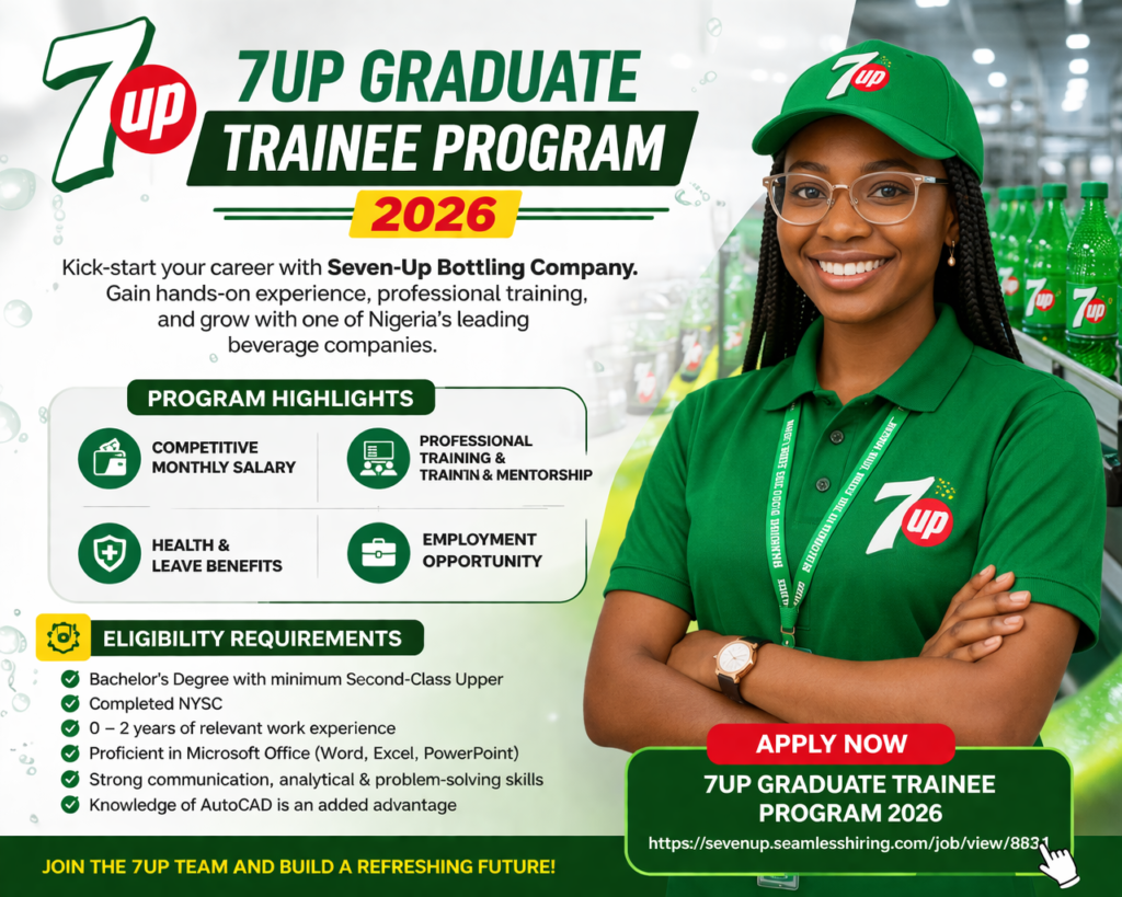 7Up Graduate Trainee Program 2026