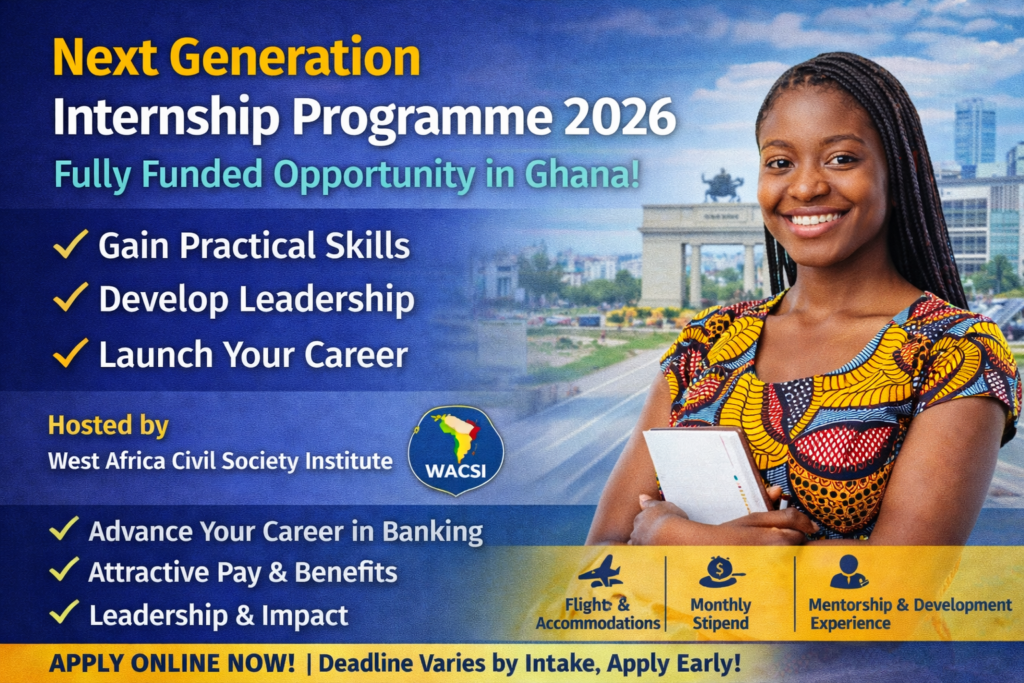 How to Apply for Fully Funded Next Generation Internship Programme (NGIP) 2026