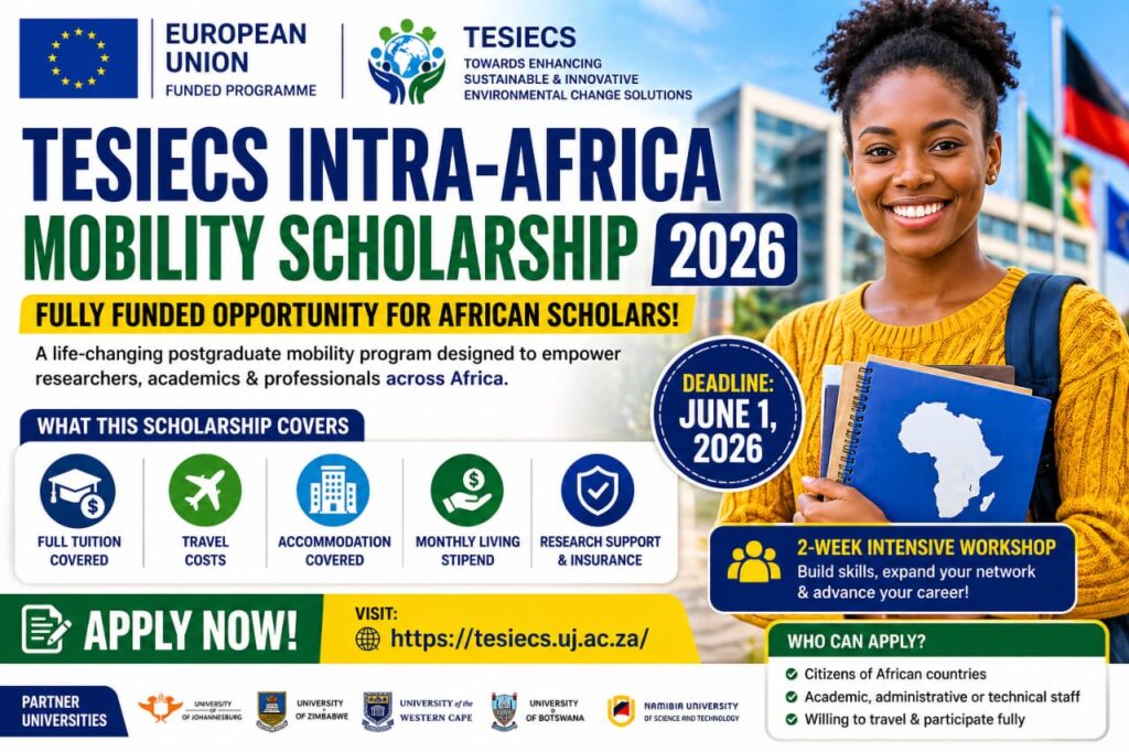 Fully Funded EU TESIECS Scholarship 2026 – Study, Travel & Get Paid