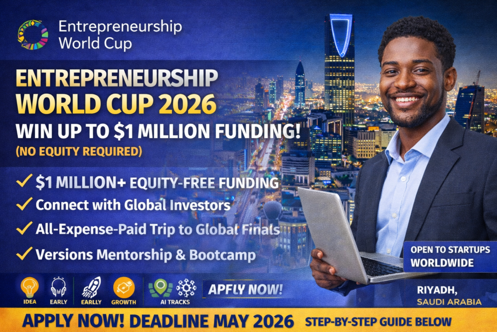Apply for Entrepreneurship World Cup 2026: Win Up to $1 Million Funding