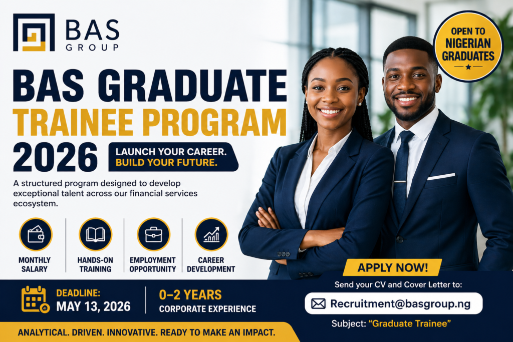 Call for Applications: BAS Graduate Trainee Program 2026 | Apply Now