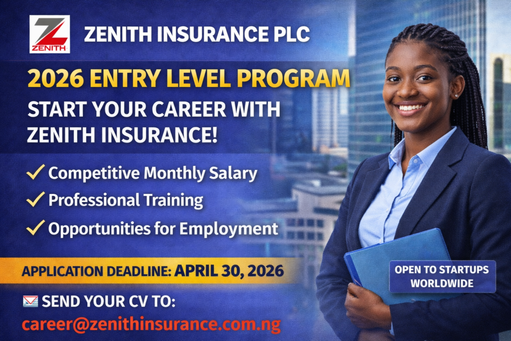 Zenith Insurance Entry Level Program 2026 – Get Paid & Get Trained  