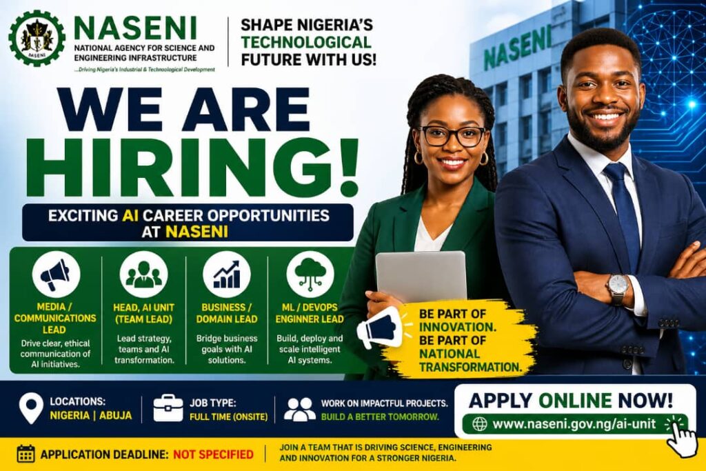 NASENI Recruitment 2026: High-Paying AI Jobs in Nigeria