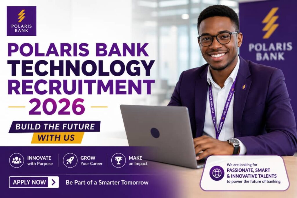 Polaris Bank Technology Recruitment 2026