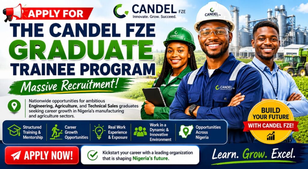 The Candel FZE Graduate Trainee Program – Massive Recruitment